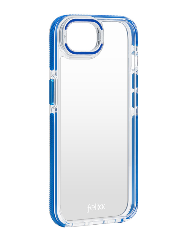 felixx Premium Hybrid Case transparent/blue - Shockproof mit Standfunktion für Apple iPhone SE4 - Copy – Bild 4