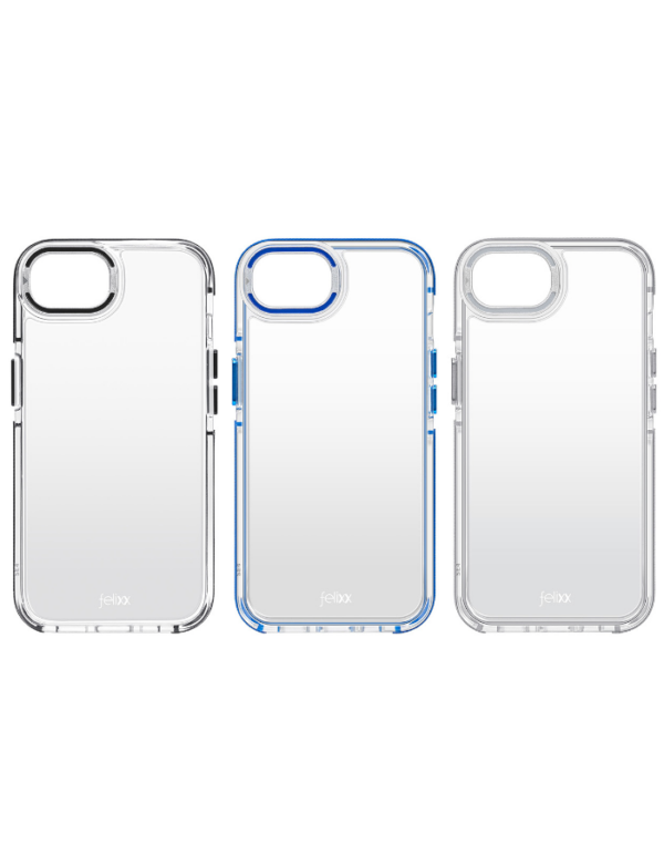 felixx Premium Hybrid Case transparent/blue - Shockproof mit Standfunktion für Apple iPhone SE4 - Copy – Bild 6