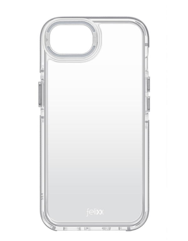 felixx Premium Hybrid Case transparent/grey - Shockproof mit Standfunktion für Apple iPhone SE4 – Bild 2