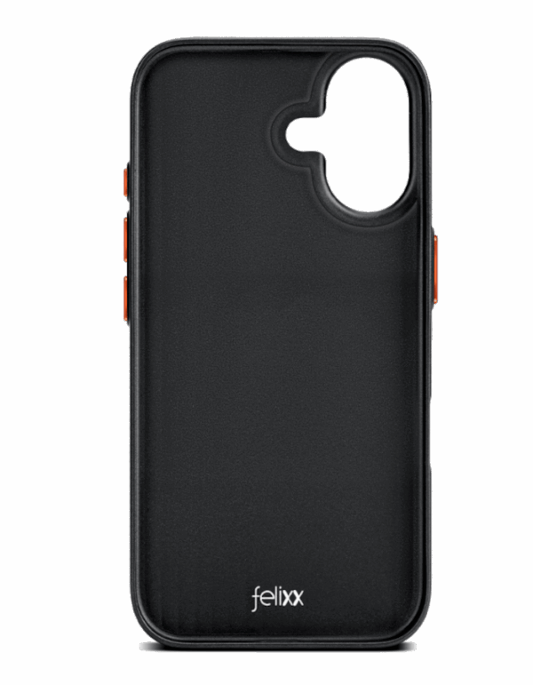 felixx Premium Metallic Soft Touch Design Magsafe Case Black für iPhone 16 – Bild 3