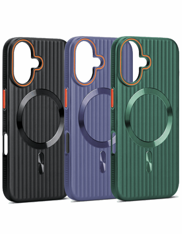 felixx Premium Metallic Soft Touch Design Magsafe Case Black für iPhone 16 – Bild 4