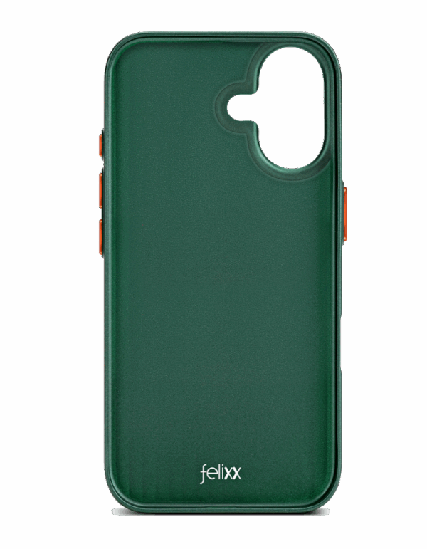 felixx Premium Metallic Soft Touch Design Magsafe Case Green für iPhone 16 – Bild 2