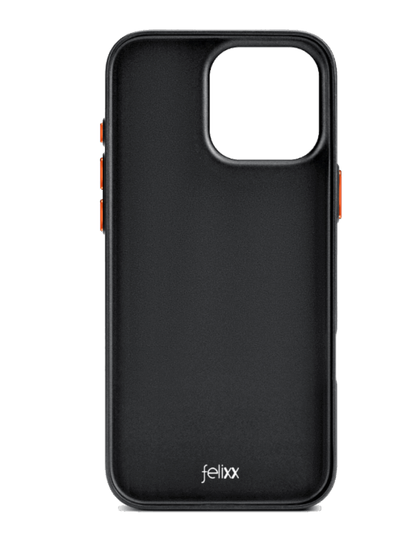 felixx Premium Metallic Soft Touch Design Magsafe Case Black für iPhone 16 Pro – Bild 2