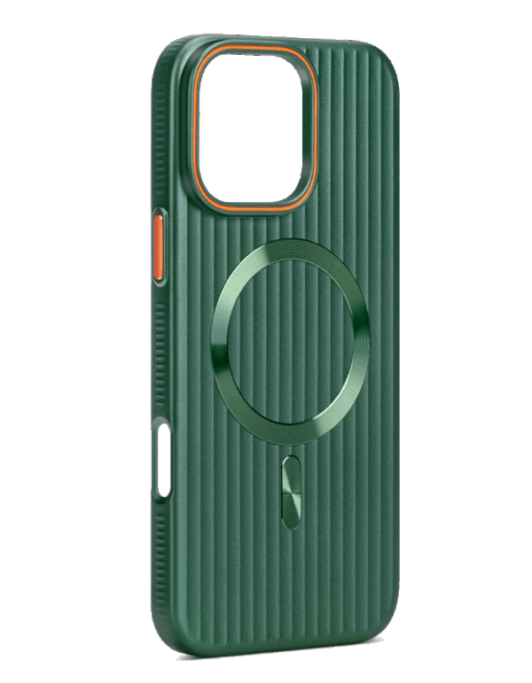 felixx Premium Metallic Soft Touch Design Magsafe Case Green für iPhone 16 Pro Max