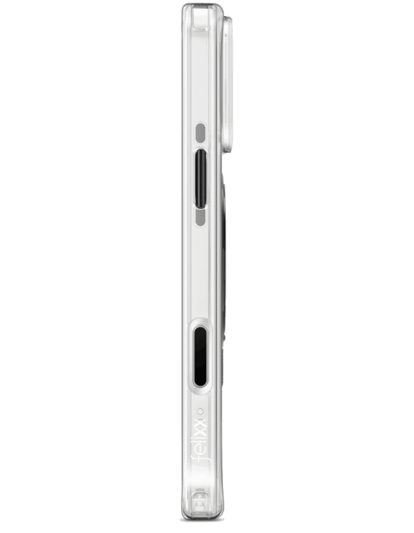 felixx Premium ORBIT Ring Case mit MagSafe für iPhone 16 Pro Transparent/Black – Bild 7