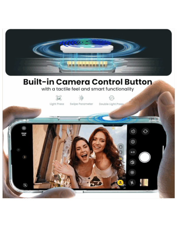 felixx Premium ORBIT Ring Case mit MagSafe für iPhone 16 Transparent/Silver – Bild 5
