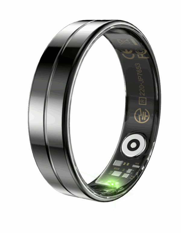 felixx Premium Smart Ring 11 (SR11) Slim - Schwarz Edelstahl