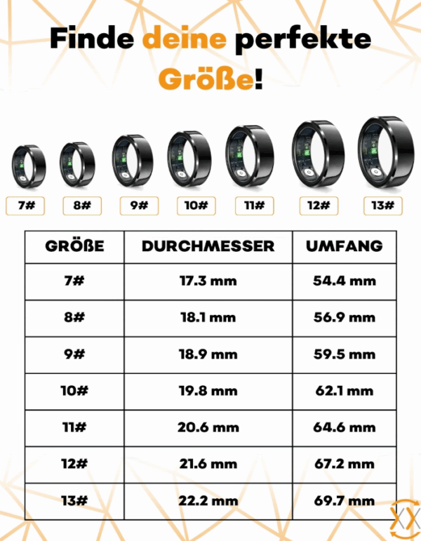 felixx Premium Smart Ring 11 (SR11) Slim - Silver Edelstahl – Bild 6